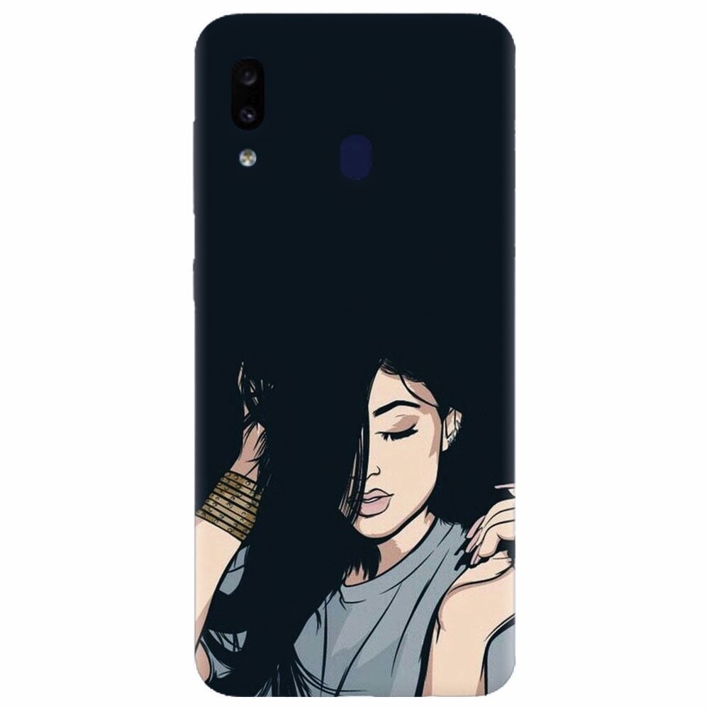 Husa silicon pentru Samsung Galaxy A20e, Simple Girl