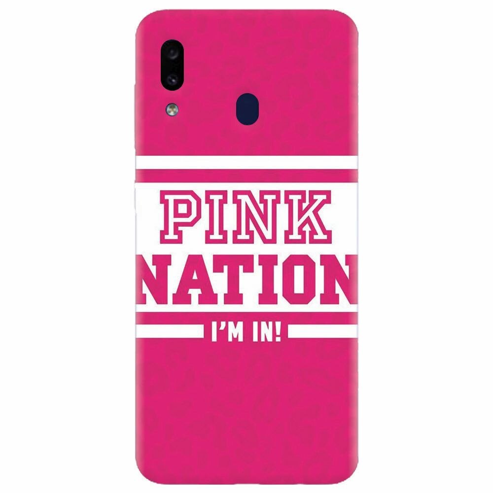 Husa silicon pentru Samsung Galaxy A40, Pink Nation