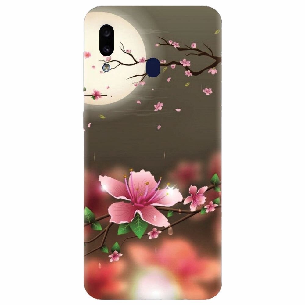 Husa silicon pentru Samsung Galaxy M20, Flowers 101