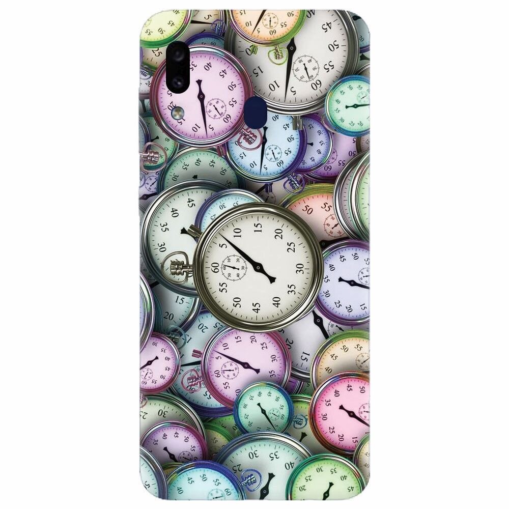 Husa silicon pentru Samsung Galaxy A30, Clocks