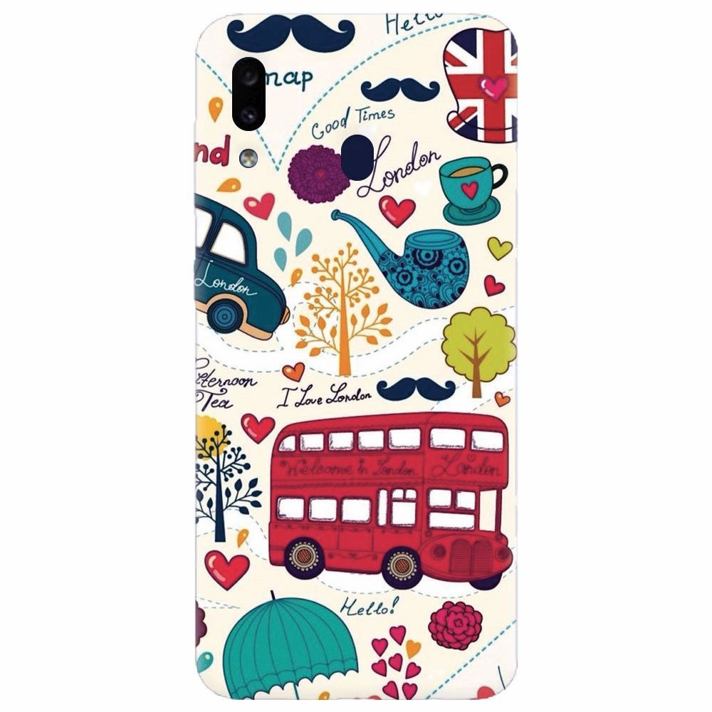 Husa silicon pentru Samsung Galaxy A40, Welcome In London
