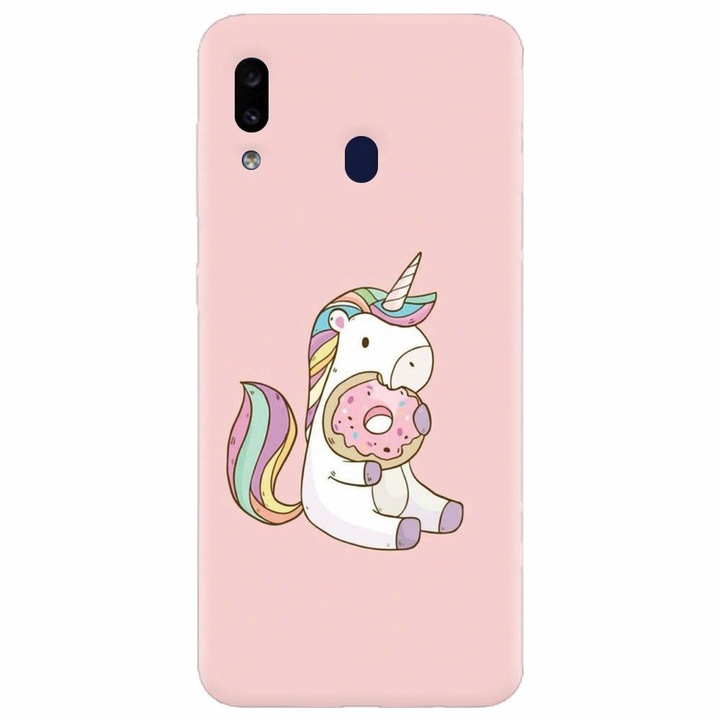 Szilikon tok Samsung Galaxy A40, Unicorn Donuts készülékhez