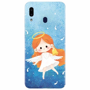 Husa silicon pentru Samsung Galaxy A20, Cute Angel Husa silicon pentru Samsung Galaxy A20, Cute Angel