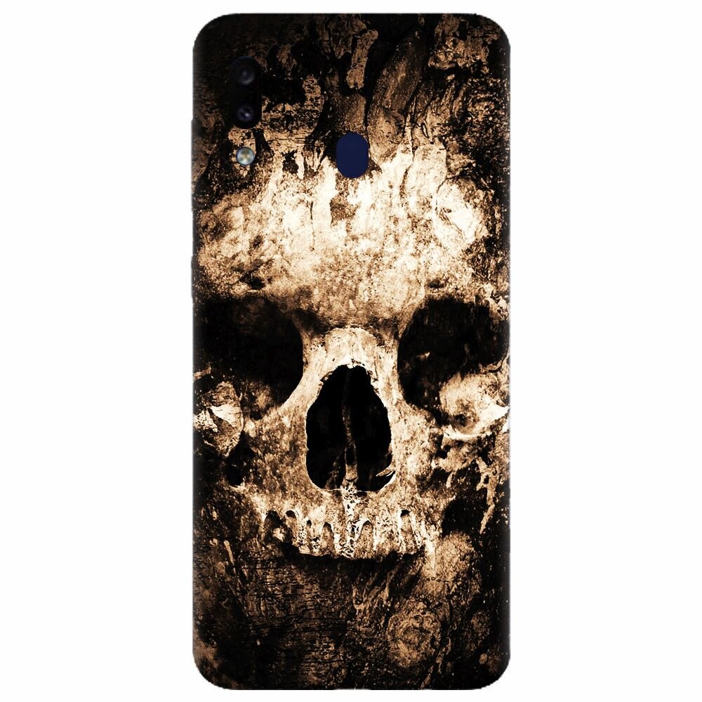 Husa silicon pentru Samsung Galaxy M20, Zombie Skull
