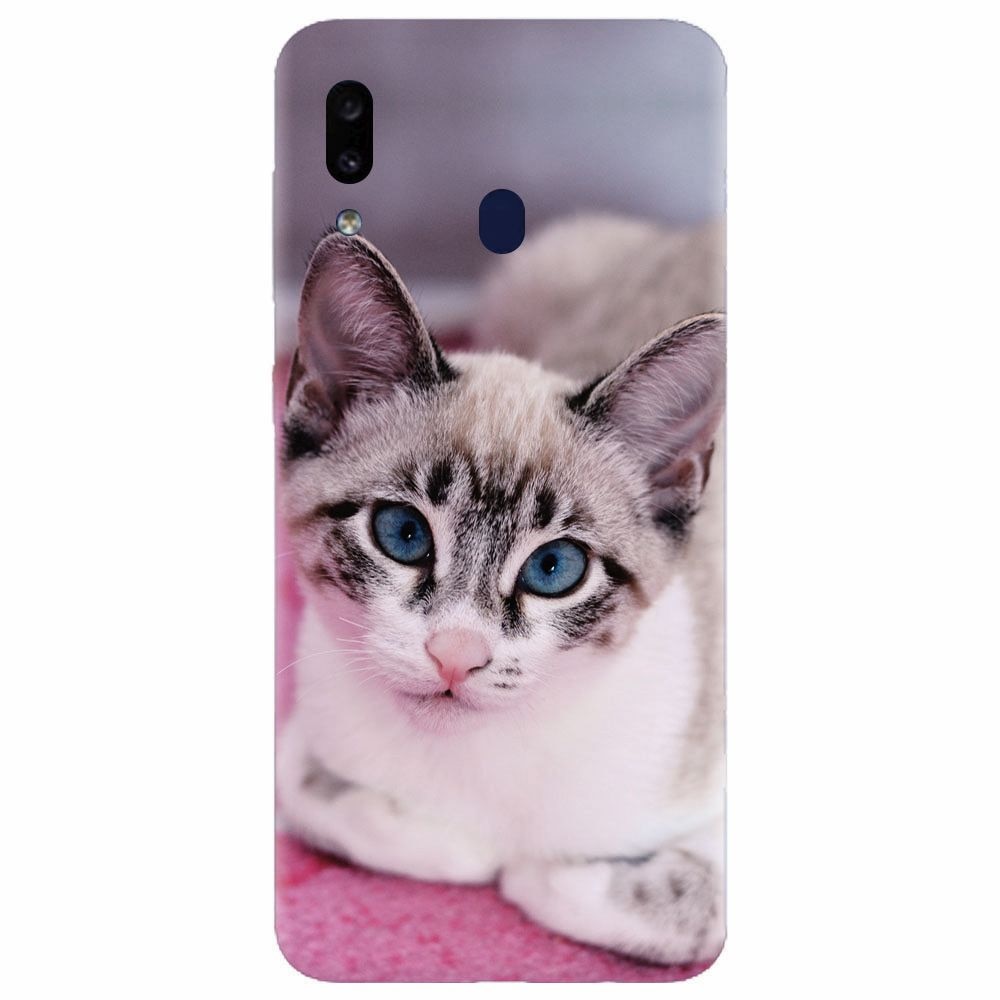 Husa silicon pentru Samsung Galaxy A30, Siamese Kitty