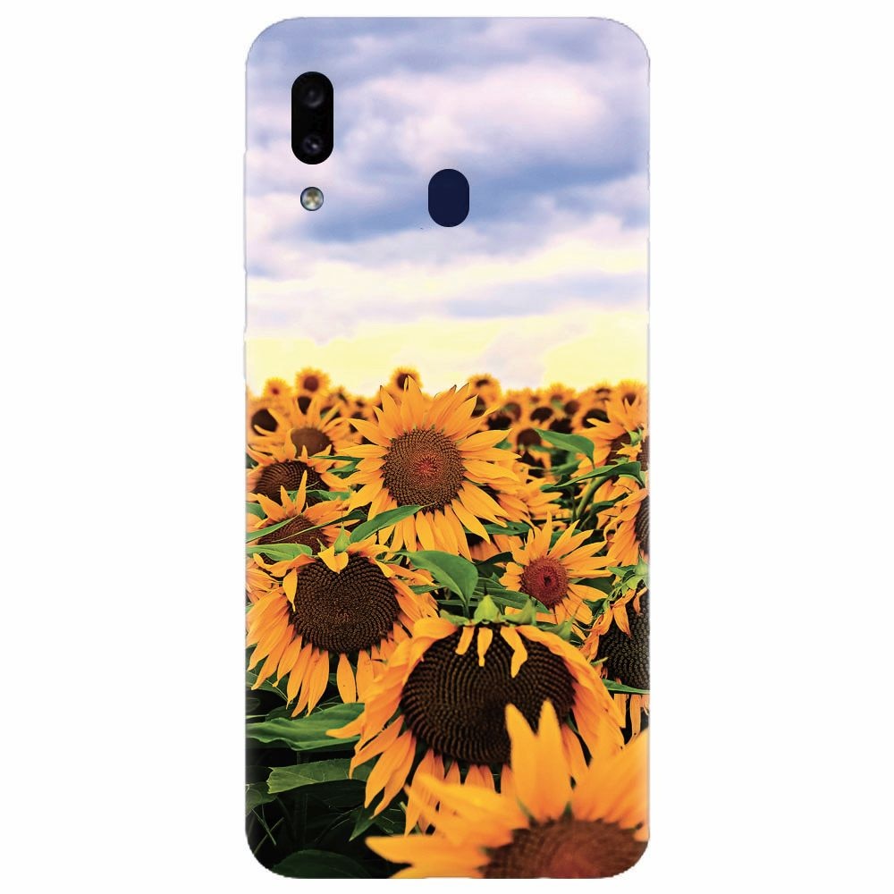Husa silicon pentru Samsung Galaxy A30, Sunflowers