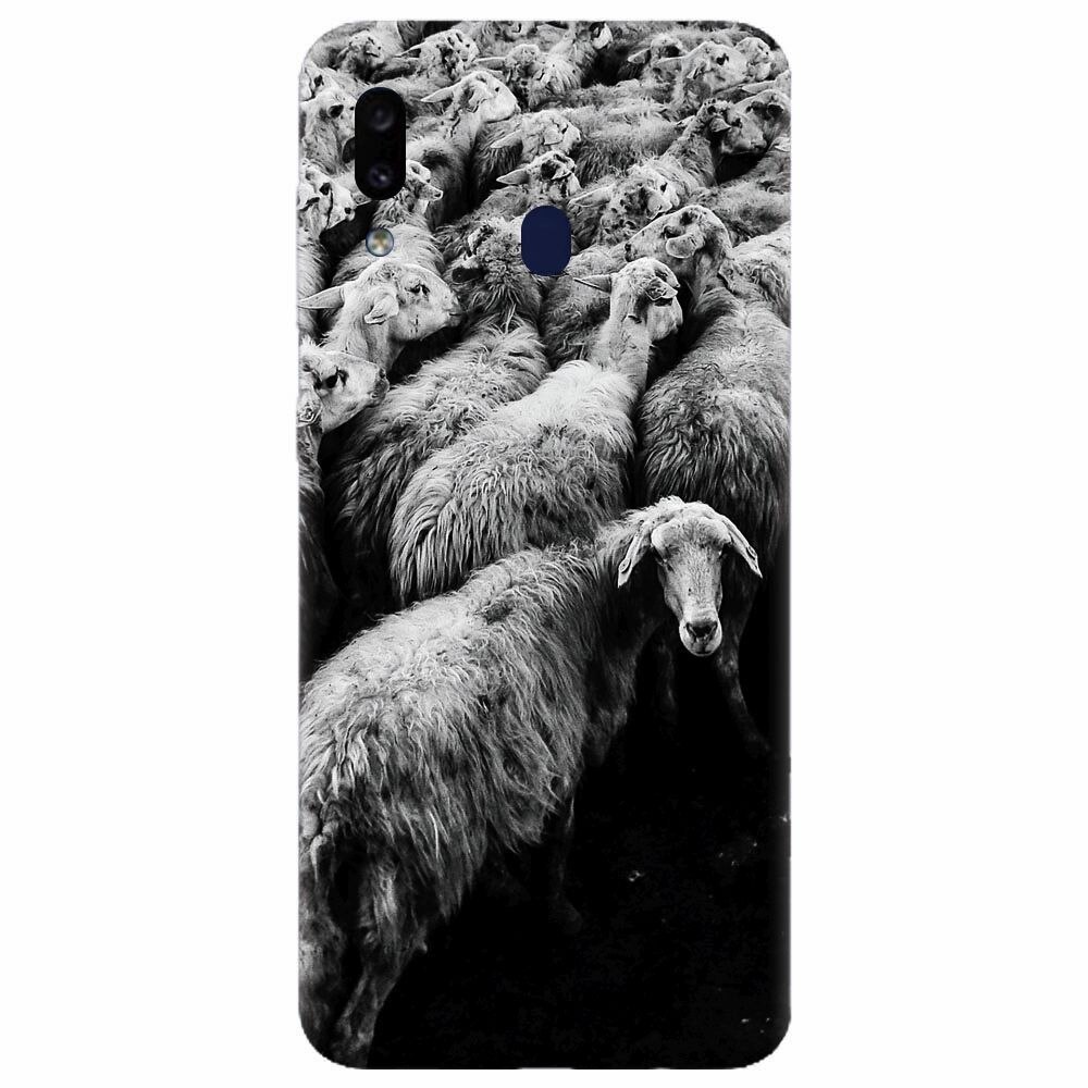 Husa silicon pentru Samsung Galaxy A30, Sheep