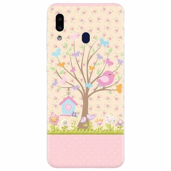 Husa silicon pentru Samsung Galaxy A20, Cute Birdhouse Husa silicon pentru Samsung Galaxy A20, Cute Birdhouse