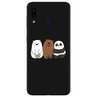 Husa silicon pentru Samsung Galaxy M20, Bears