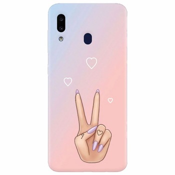 Husa silicon pentru Samsung Galaxy A20e, Victory Love Husa silicon pentru Samsung Galaxy A20e, Victory Love