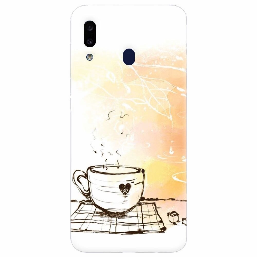 Husa silicon pentru Samsung Galaxy A20, Coffe Love