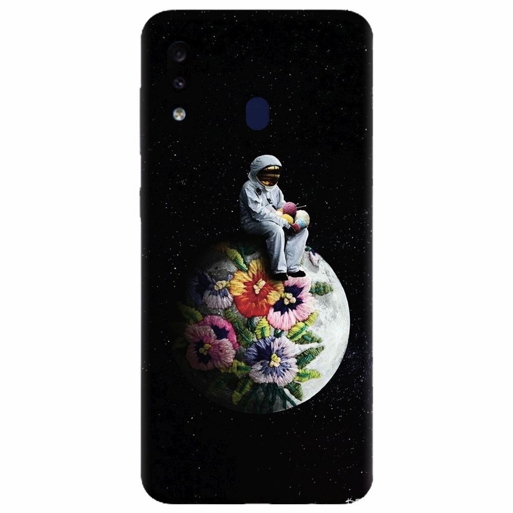 Husa silicon pentru Samsung Galaxy M20, Astronaut