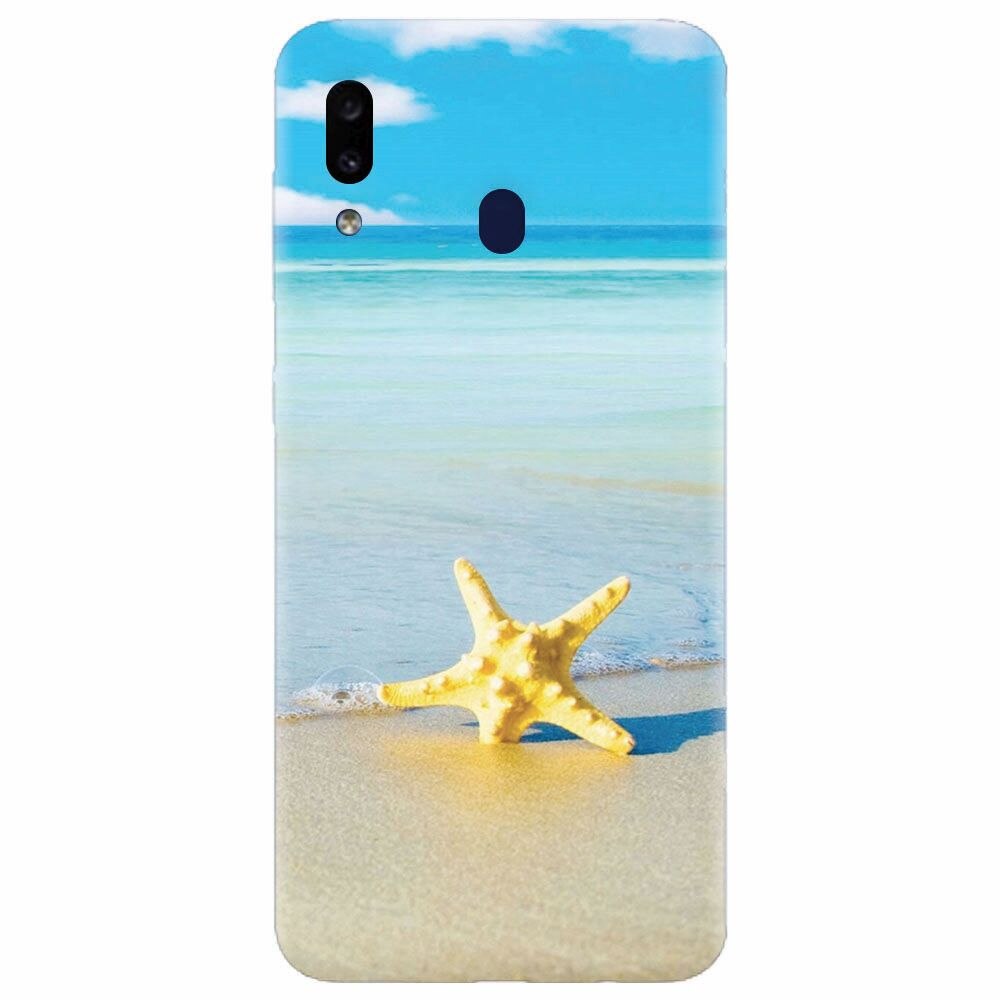Husa silicon pentru Samsung Galaxy A20e, Starfish Beach