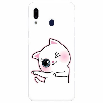 Husa silicon pentru Samsung Galaxy A20e, Cute Kitty Husa silicon pentru Samsung Galaxy A20e, Cute Kitty