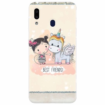 Husa silicon pentru Samsung Galaxy A20, Best Friends Husa silicon pentru Samsung Galaxy A20, Best Friends
