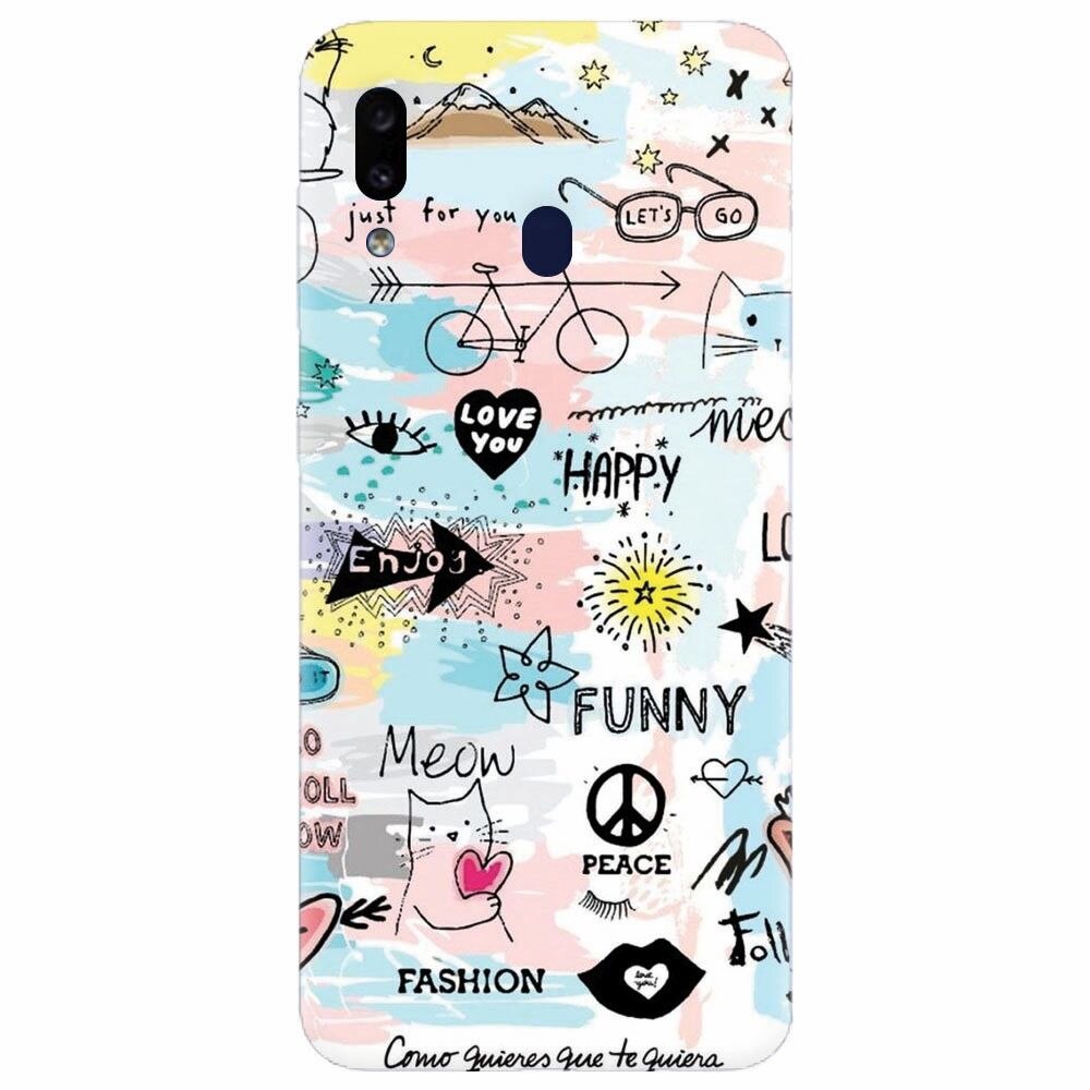 Husa silicon pentru Samsung Galaxy A20, Enjoy