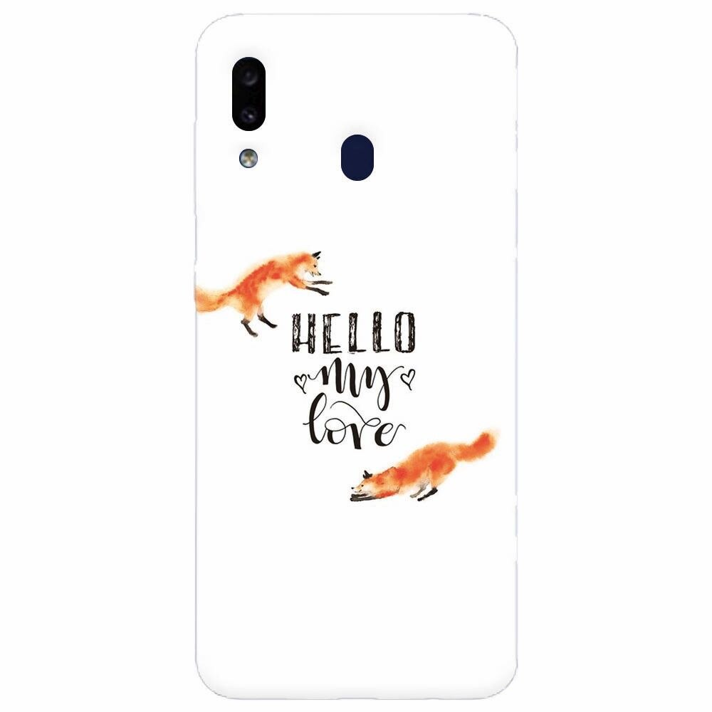 Husa silicon pentru Samsung Galaxy M20, Hello My Love