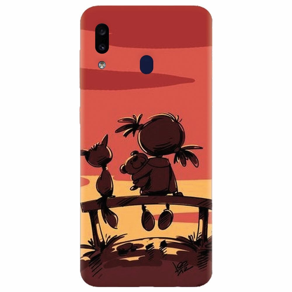 Husa silicon pentru Samsung Galaxy M20, Lovely Sunsets