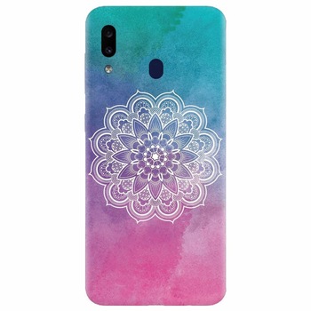 Husa silicon pentru Samsung Galaxy A20, Mandala Husa silicon pentru Samsung Galaxy A20, Mandala