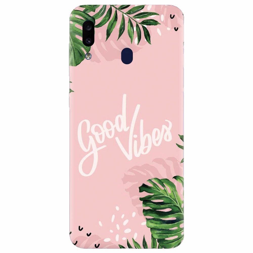 Husa silicon pentru Samsung Galaxy A20, Good Vibes