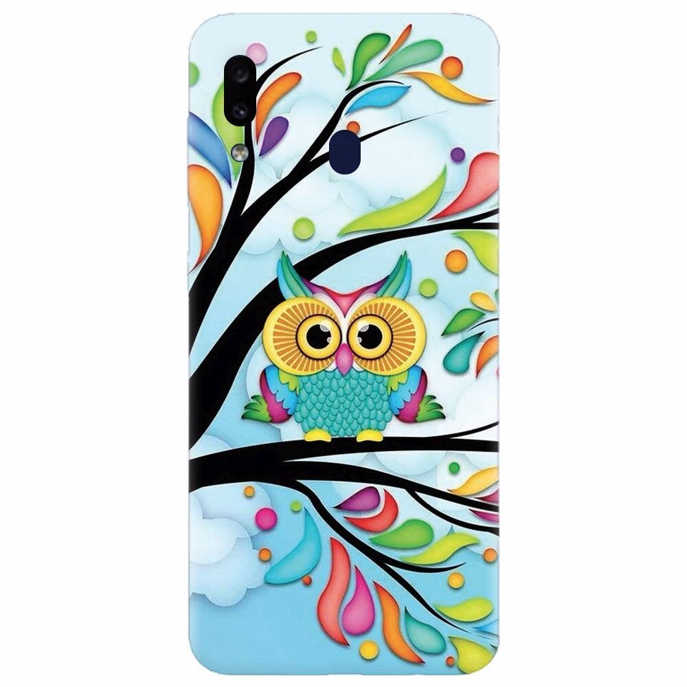Husa silicon pentru Samsung Galaxy A30, Owl 101