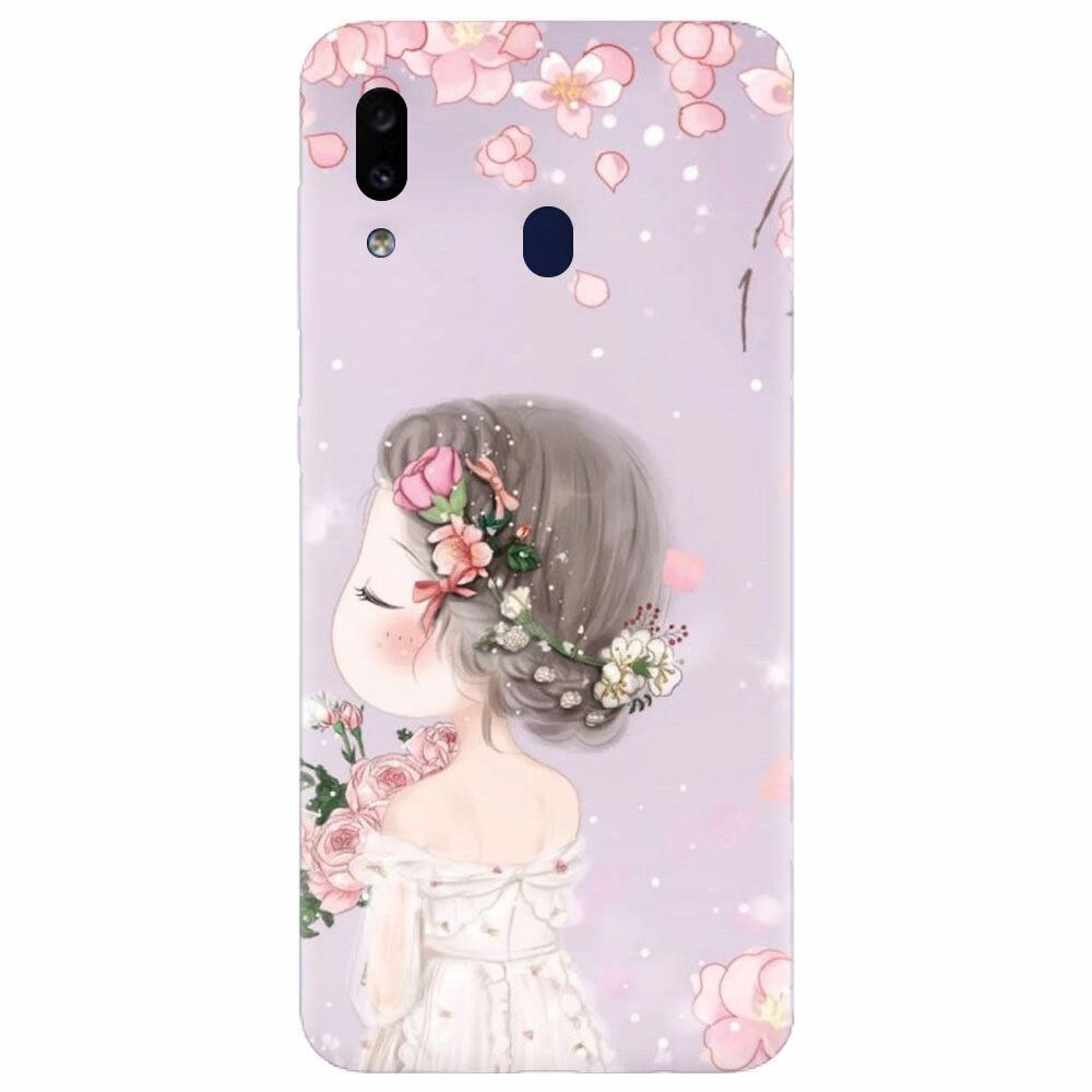 Husa silicon pentru Samsung Galaxy A20, Girl 001