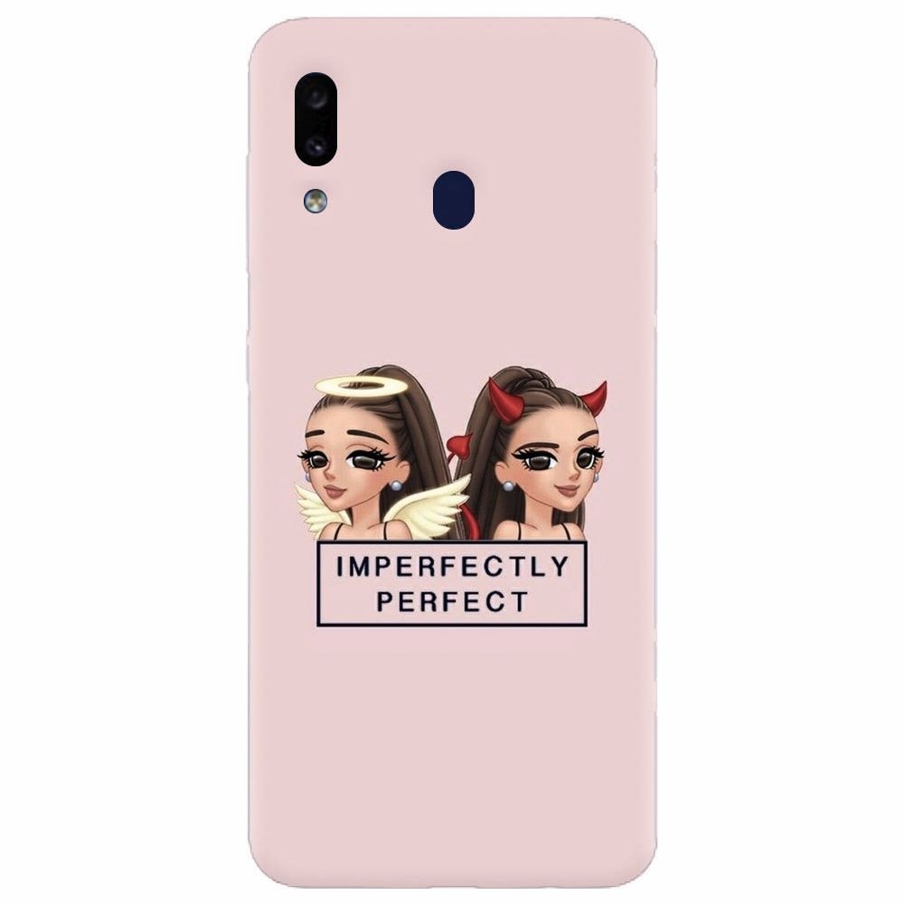 Husa silicon pentru Samsung Galaxy A30, Imperfectly Perfect Pink