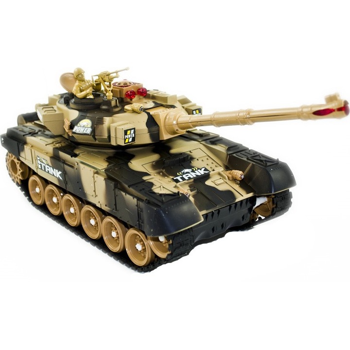 Tanc cu telecomanda - camuflaj maro 1:14