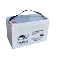 Baterie Gel dbsolar Acumulator 100 Ah panouri solare tractiune deepcycle Baterii 100Ah AGM