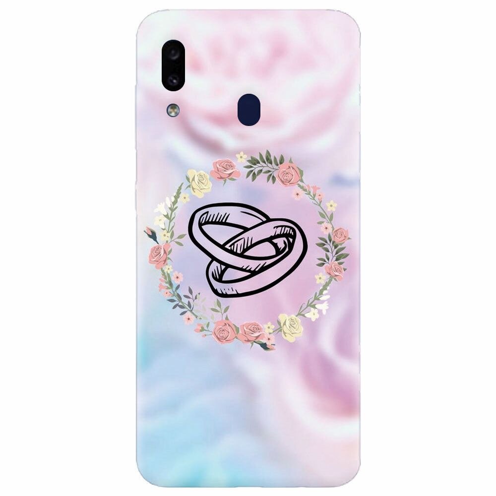 Husa silicon pentru Samsung Galaxy A30, Rings