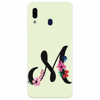 Husa silicon pentru Samsung Galaxy A30, Litera M Husa silicon pentru Samsung Galaxy A30, Litera M