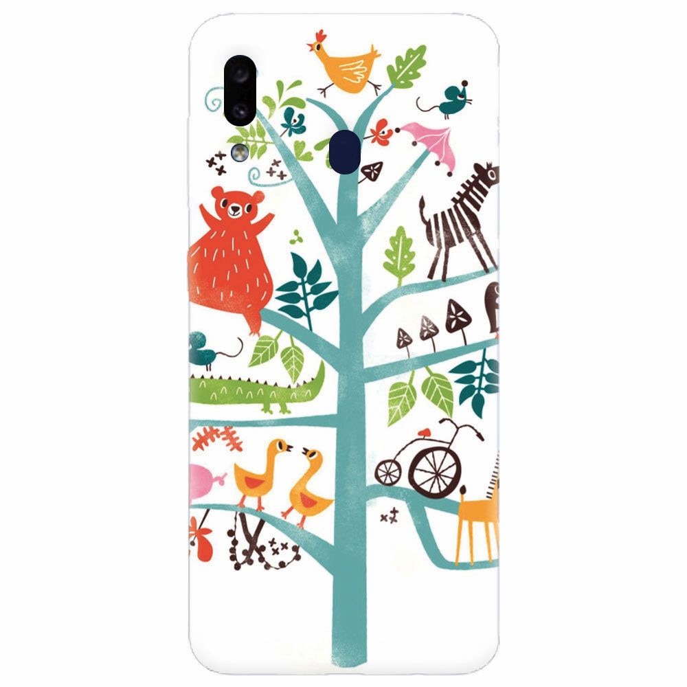 Husa silicon pentru Samsung Galaxy M20, Tree