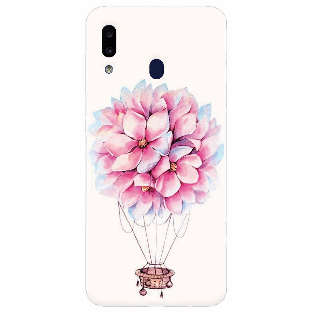 Husa silicon pentru Samsung Galaxy A30, Flower Baloon