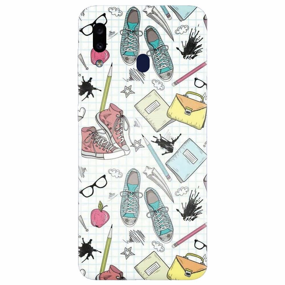 Husa silicon pentru Samsung Galaxy M20, School