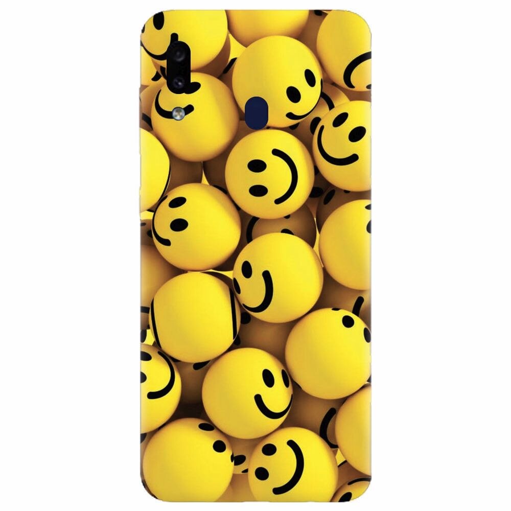 Husa silicon pentru Samsung Galaxy A20, Smiles 002