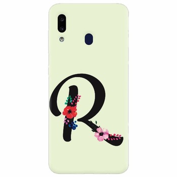 Husa silicon pentru Samsung Galaxy A20, Litera R Husa silicon pentru Samsung Galaxy A20, Litera R
