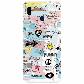 Husa silicon pentru Samsung Galaxy A20, Travel 101 Husa silicon pentru Samsung Galaxy A20, Travel 101
