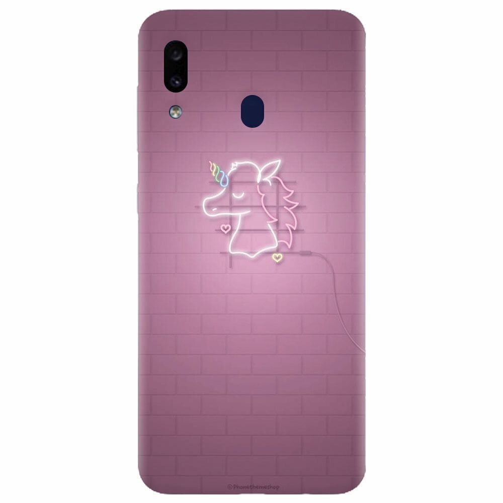 Husa silicon pentru Samsung Galaxy M20, Light Unicorn