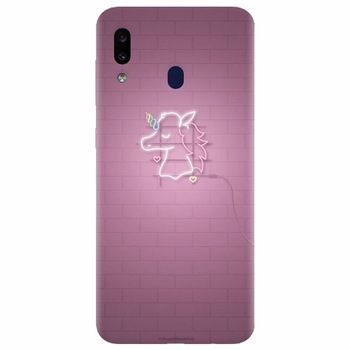 Husa silicon pentru Samsung Galaxy A20, Light Unicorn Husa silicon pentru Samsung Galaxy A20, Light Unicorn