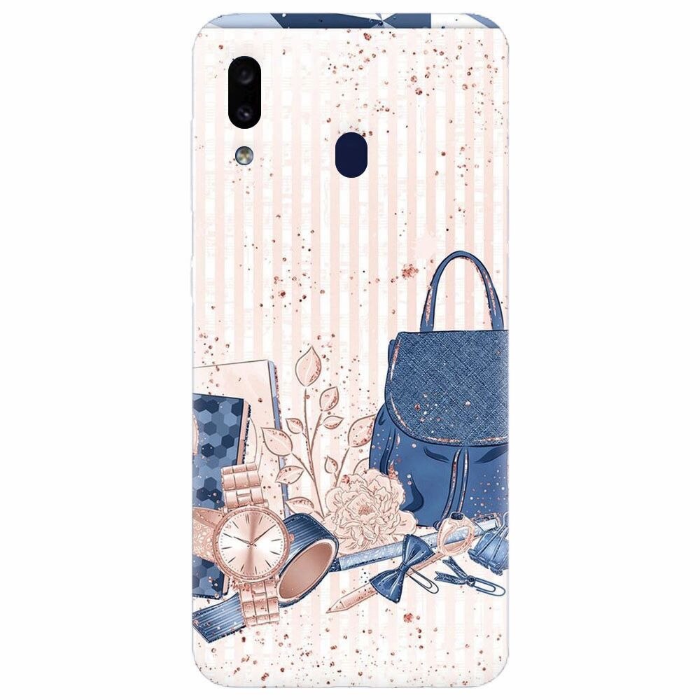 Husa silicon pentru Samsung Galaxy M20, Girl Accesories