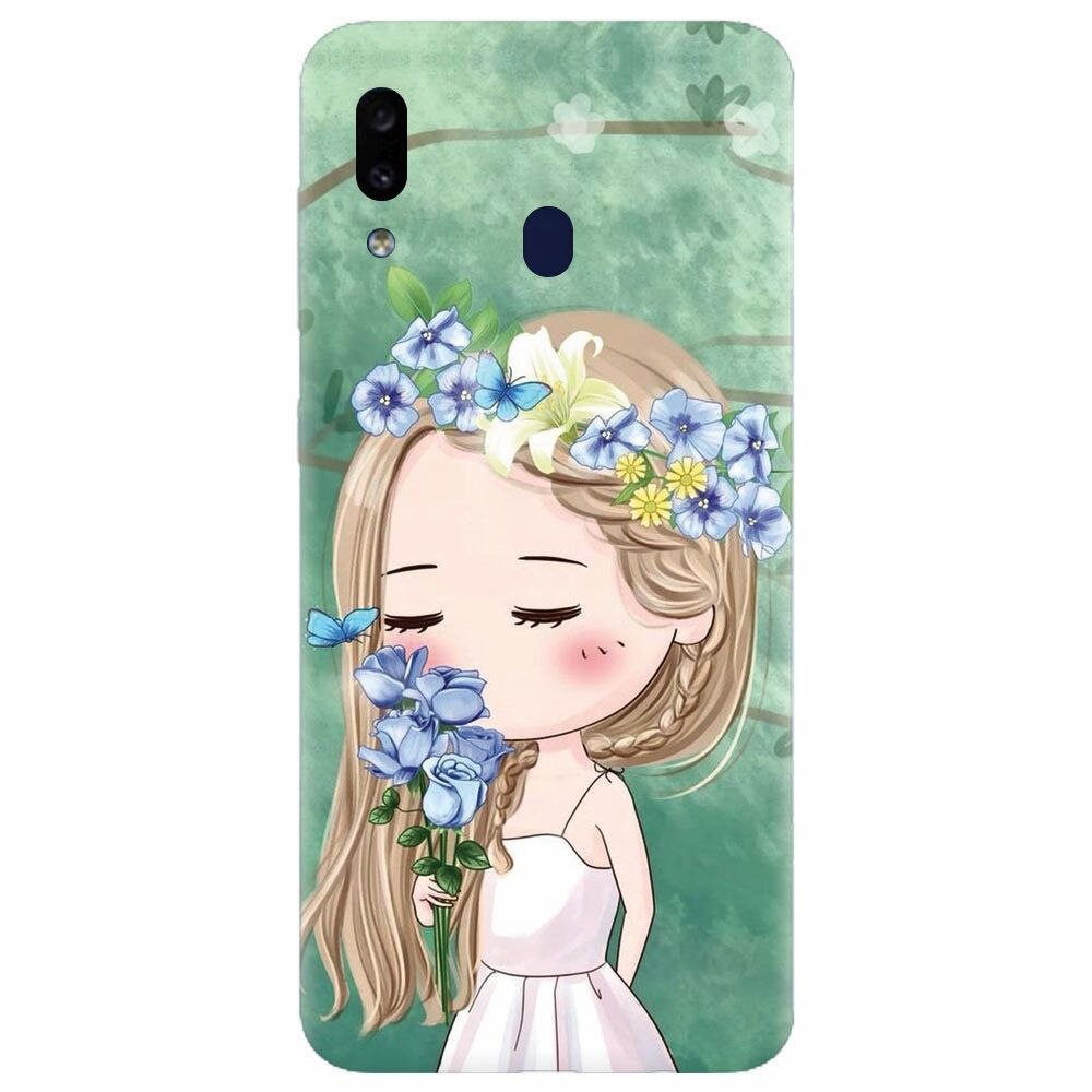 Husa silicon pentru Samsung Galaxy A20, Girl