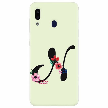 Husa silicon pentru Samsung Galaxy A20, Litera N Husa silicon pentru Samsung Galaxy A20, Litera N