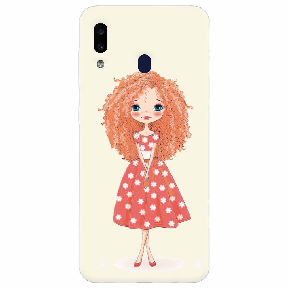 Husa silicon pentru Samsung Galaxy M20, Sweet Little Girl