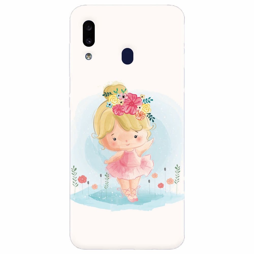 Husa silicon pentru Samsung Galaxy A30, Balerina
