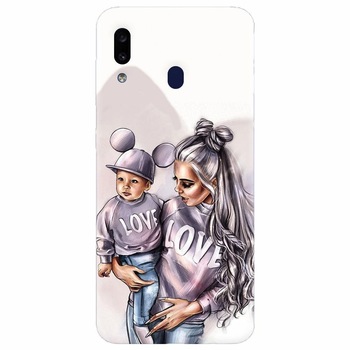 Husa silicon pentru Samsung Galaxy A20e, Mommy Love Husa silicon pentru Samsung Galaxy A20e, Mommy Love