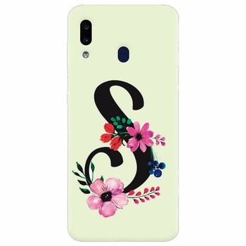 Husa silicon pentru Samsung Galaxy A20, Litera S Husa silicon pentru Samsung Galaxy A20, Litera S
