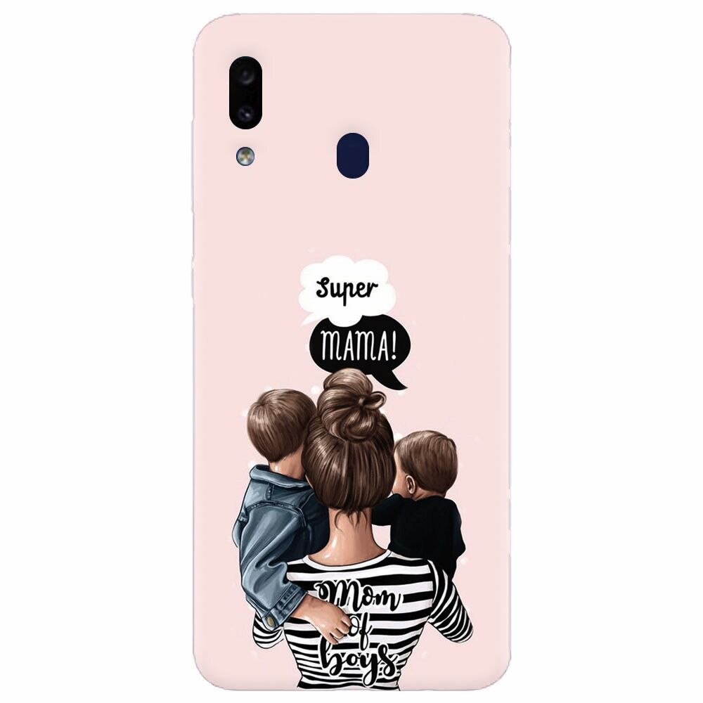 Husa silicon pentru Samsung Galaxy A20e, Mom Of Boys