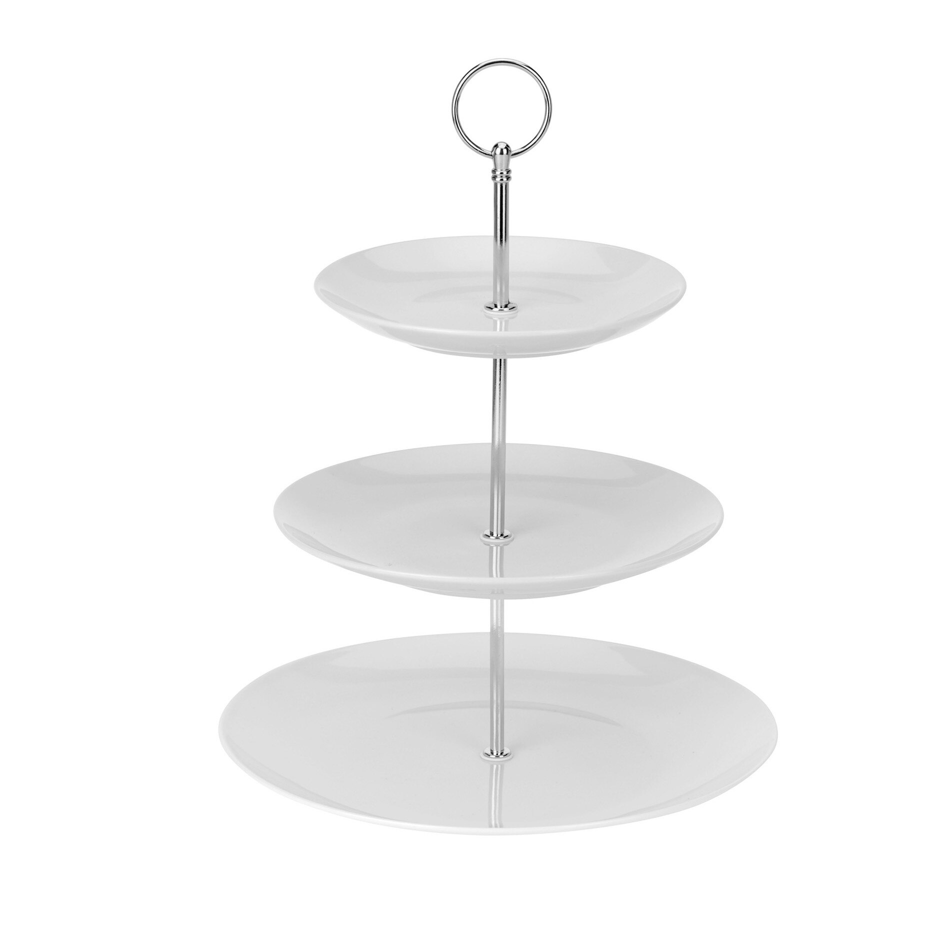 Platou cu 3 niveluri, portelan, 25x36 cm