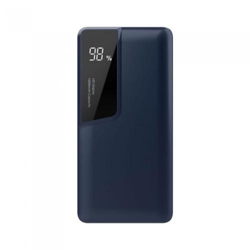 Baterie externa V-TAC VT-3511, 10000mAh, Display LED, USB Tip C, Albastru