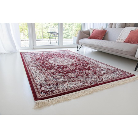 snow Pronounce Flat Covor persan Nilus, Milion, 04, 60x220 cm, Rosu Bordeaux - eMAG.ro